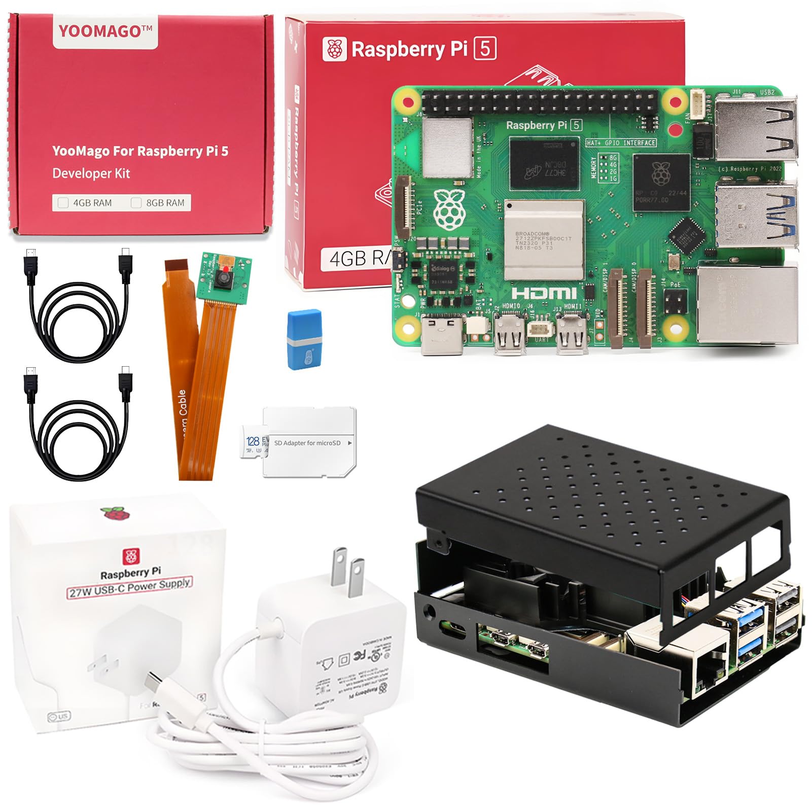 Raspberry Pi 4 8Gb Ram Kit - Nuova Scheda di Sviluppo Originale Raspberry