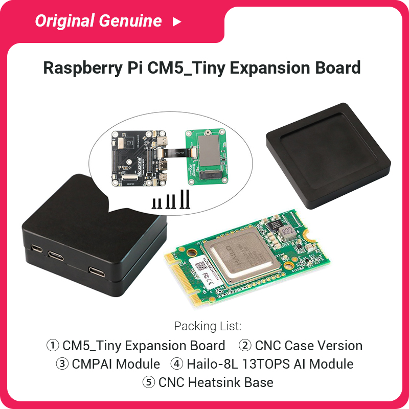 Raspberry Pi Ai Kit Hailo-8L - Kit Completo CM5 Tiny con Modulo