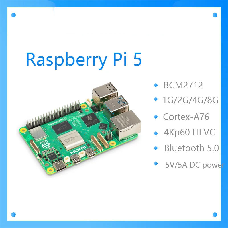 Raspberry Pi 5 8Gb Board - Ufficiale Originale Raspberry Pi 5 Cortex-A76