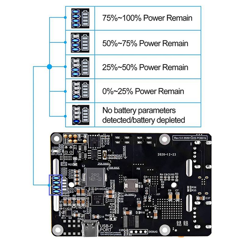 AA08-2X per Raspberry Pi 4, Al - Raspberry Pi Uninterrupted Power Supply Ups 18650 recensione e prezzo